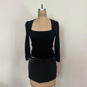 NWT 7 For All Mankind square neck long sleeve